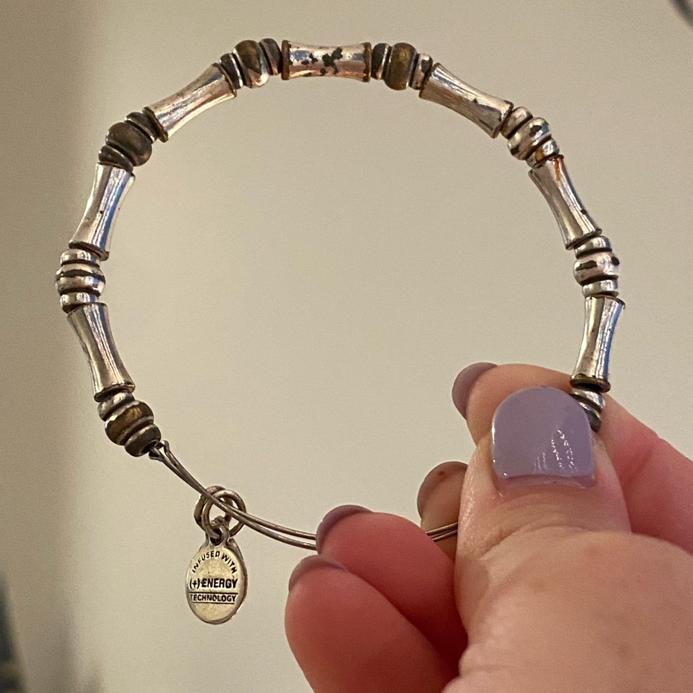 Alex and Ani | silver beaded bracelet